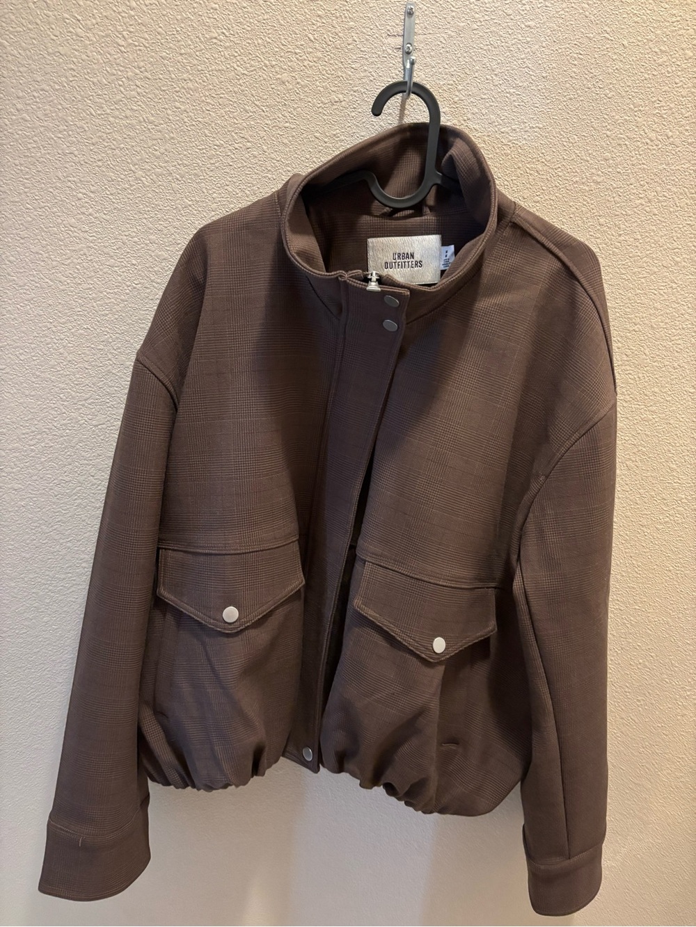 Brown Funnel Neck Jacket - Picture 4 of 7